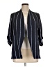The Limited 100% Polyester Stripes Blue Blazer Size 14 (petite) - photo 1