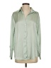 Zara 100% Polyester Green Long Sleeve Blouse Size S - photo 1