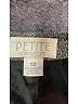 Petite Sophisticate Chevron-herringbone Gray Wool Skirt Size 12 - photo 3