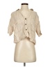 Zara Tan 3/4 Sleeve Button-Down Shirt Size XS - photo 1