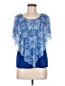 Naif Blue Short Sleeve Blouse Size M - photo 1
