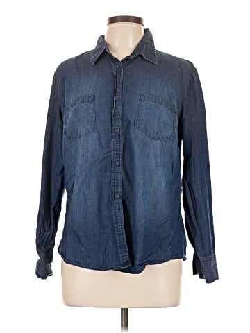 Faded Glory Long Sleeve Button-Down Shirt (view 1)