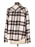 Maurices Plaid Ivory Long Sleeve Button-Down Shirt Size L - photo 2