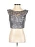 Alyce 100% Polyester Silver Sleeveless Blouse Size 000 - photo 1