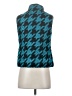 Relativity 100% Polyester Houndstooth Teal Vest Size S (petite) - photo 2