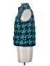 Relativity 100% Polyester Houndstooth Teal Vest Size S (petite) - photo 5
