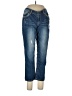 Maurices Solid Blue Jeans Size 11 - 12 - photo 1