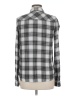 Paige Plaid Silver Long Sleeve Button-Down Shirt Size M - photo 2