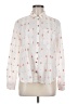 Maeve Print Ivory Long Sleeve Blouse Size 8 - photo 1