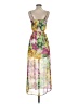 Jessica Simpson 100% Polyester Tie-dye Yellow Green Cocktail Dress Size S - photo 2