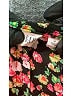 Gap 100% Polyester Floral Black Casual Dress Size M - photo 7