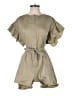 Ella Blue Solid Tan Romper Size S - photo 1