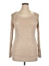 Thalia Sodi 100% Rayon Tan Long Sleeve Top Size XL - photo 1