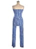 Diane von Furstenberg Tweed Blue Jumpsuit Size 8 - photo 2