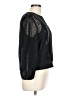 Broadway 38 Black Long Sleeve Blouse Size L - photo 4