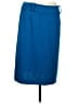 George Solid Blue Teal Formal Skirt Size 12 - photo 1