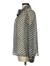 Pleione 100% Polyester Houndstooth Silver Long Sleeve Blouse Size M - photo 5