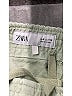 Zara Solid Green Khaki Shorts Size 6 - photo 3
