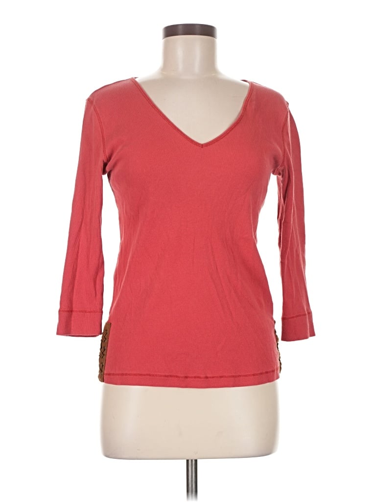 Pre-owned Lauren Jeans Co. 3/4 Sleeve Top In Red