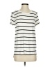 Halogen Stripes Ivory Short Sleeve T-Shirt Size XS - photo 1