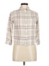 Bixby Nomad 100% Rayon Plaid Ivory 3/4 Sleeve Button-Down Shirt Size M - photo 1