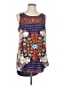 TJ Collection 100% Polyester Blue Sleeveless Blouse Size L - photo 1