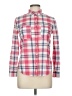 Joe Fresh Plaid Pink Long Sleeve Button-Down Shirt Size M - photo 1