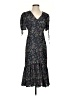 Lea & Viola Paisley Blue Black Casual Dress Size S - photo 1