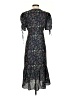 Lea & Viola Paisley Blue Black Casual Dress Size S - photo 2