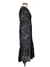 Lea & Viola Paisley Blue Black Casual Dress Size S - photo 4