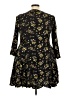Torrid 100% Rayon Floral Black Casual Dress Size 2X Plus (2) - photo 2