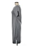 Loveappella Solid Gray Casual Dress Size M - photo 5