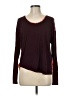 Unbranded Floral Burgundy Long Sleeve Top Size M - photo 1