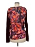 Unbranded Floral Burgundy Long Sleeve Top Size M - photo 2