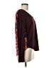 Unbranded Floral Burgundy Long Sleeve Top Size M - photo 4