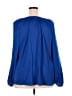 Apt. 9 100% Polyester Blue Long Sleeve Blouse Size 2X - photo 2