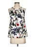 Lila Rose 100% Polyester Floral White Sleeveless Blouse Size S - photo 1