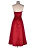 Michaelangelo 100% Polyester Solid Red Cocktail Dress Size 2 - photo 2