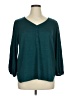 Max Studio Teal 3/4 Sleeve Blouse Size 1X - photo 1