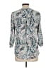 Pale Sky 100% Rayon Paisley Teal 3/4 Sleeve Blouse Size L - photo 2