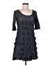 Isle Apparel Gray Casual Dress Size M - photo 1