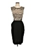 Max and Cleo Graphic Black Cocktail Dress Size 4 - photo 1
