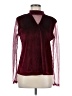 Liquid Burgundy Long Sleeve Blouse Size M - photo 1