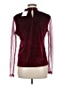 Liquid Burgundy Long Sleeve Blouse Size M - photo 2