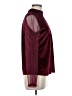 Liquid Burgundy Long Sleeve Blouse Size M - photo 4