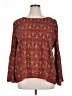Max Studio Red Long Sleeve Blouse Size XL - photo 1