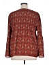 Max Studio Red Long Sleeve Blouse Size XL - photo 2