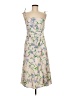 Prabal Gurung 100% Polyester Floral Tan Ivory Cocktail Dress Size 6 - photo 1