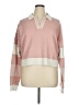 Thread & Supply Color Block Pink Pullover Sweater Size XL - photo 1