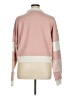 Thread & Supply Color Block Pink Pullover Sweater Size XL - photo 2